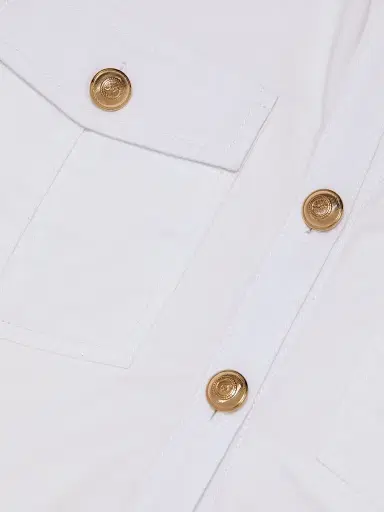 Cinq à Sept Women's Tiana Cotton-Blend Top - White - Size XL | Thumbnail 7