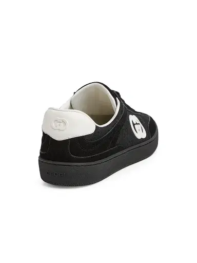 Gucci Men's GG Suede & Canvas Low-Top Sneakers - Black - Size 14 | Thumbnail 3 Gucci Men's GG Suede & Canvas Low-Top Sneakers - Black - Size 14 | Thumbnail 3