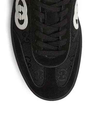 Gucci Men's GG Suede & Canvas Low-Top Sneakers - Black - Size 14 | Thumbnail 5 Gucci Men's GG Suede & Canvas Low-Top Sneakers - Black - Size 14 | Thumbnail 5