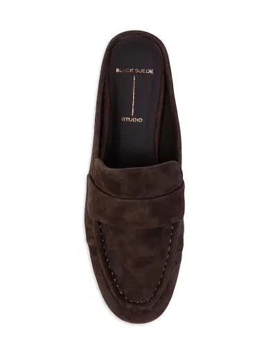 Black Suede Studio Women's Gabby Mule Loafers - Hot Fudge Suede - Size 6 | Thumbnail 3 Black Suede Studio Women's Gabby Mule Loafers - Hot Fudge Suede - Size 6 | Thumbnail 3
