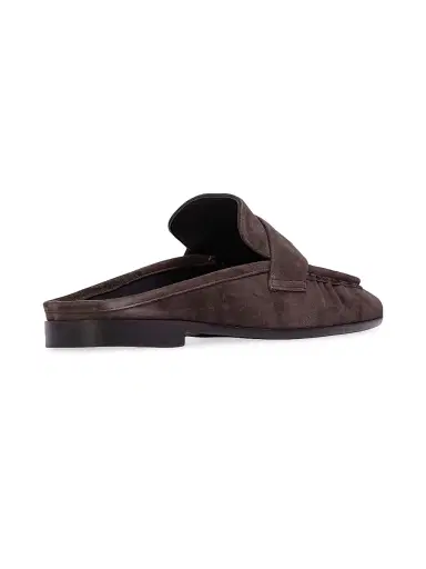 Black Suede Studio Women's Gabby Mule Loafers - Hot Fudge Suede - Size 6 | Thumbnail 4 Black Suede Studio Women's Gabby Mule Loafers - Hot Fudge Suede - Size 6 | Thumbnail 4