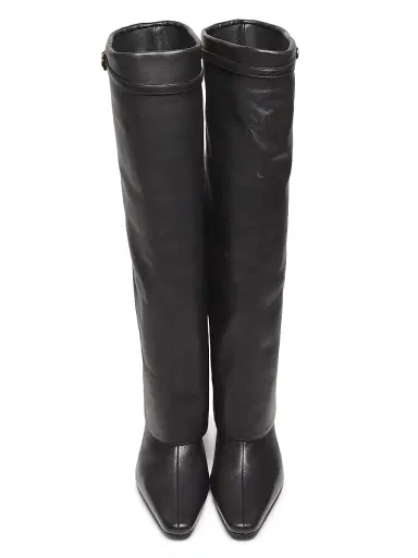 Staud Women's Wally Foldover Leather 90MM Boots - Black - Size 11 | Thumbnail 4 Staud Women's Wally Foldover Leather 90MM Boots - Black - Size 11 | Thumbnail 4