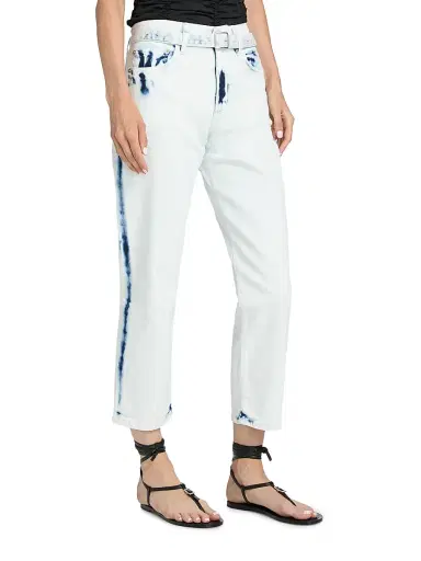 Proenza Schouler Women's Ellswort Bleached Crop Jeans | Thumbnail 4