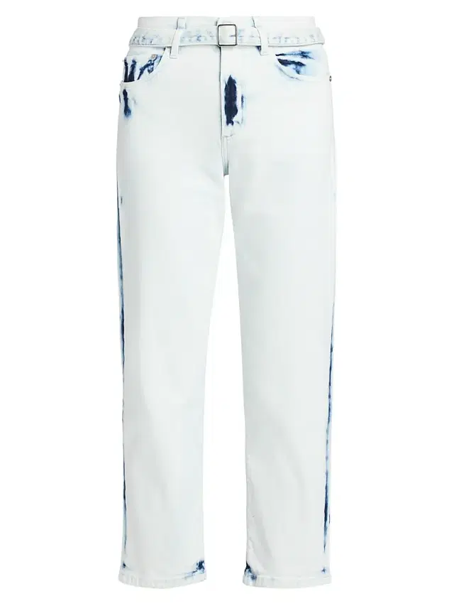 Proenza Schouler Women's Ellswort Bleached Crop Jeans - Bleach Out
