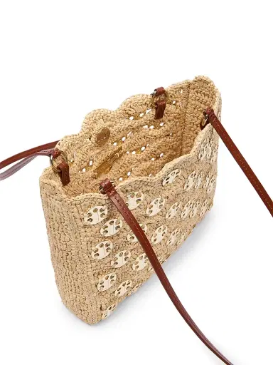 Rabanne Women's Preco Embellished Raffia Shoulder Bag | Thumbnail 3 Rabanne Women's Preco Embellished Raffia Shoulder Bag | Thumbnail 3