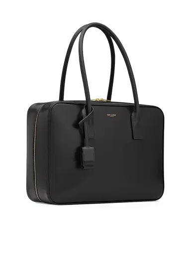 Saint Laurent Women's Sac De Jour Bauletto Top Handle Bag - Black | Thumbnail 4