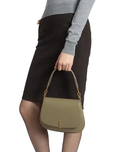 Saint Laurent Women's Voltaire Top Handle in Box - Urban Grey | Thumbnail 17