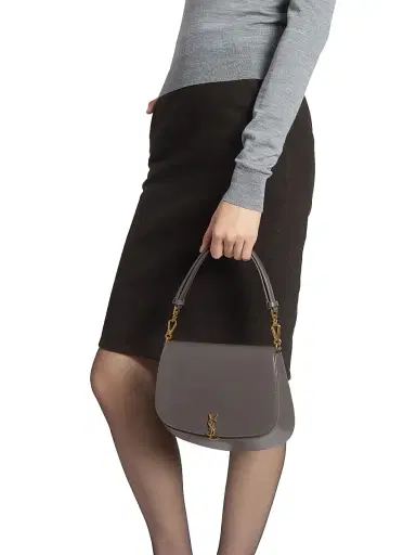 Saint Laurent Women's Voltaire Top Handle in Box - Urban Grey | Thumbnail 3
