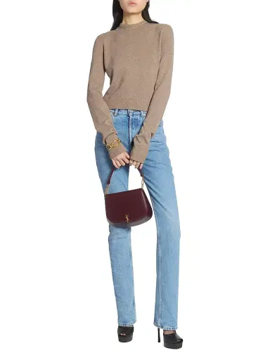 Saint Laurent Women's Voltaire Top Handle in Box - Urban Grey | Thumbnail 9