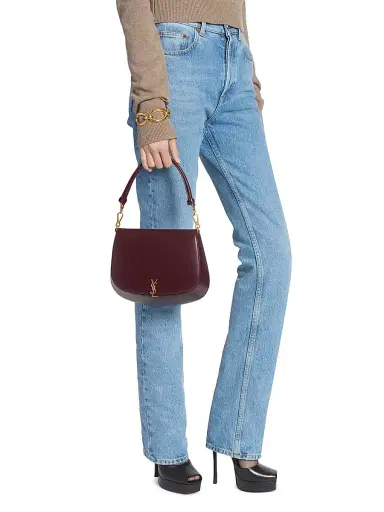 Saint Laurent Women's Voltaire Top Handle in Box - Urban Grey | Thumbnail 10