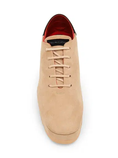 Stella McCartney Women's Elyse Round Toe Platform Sneakers - Desert - Size 11 | Thumbnail 4 Stella McCartney Women's Elyse Round Toe Platform Sneakers - Desert - Size 11 | Thumbnail 4