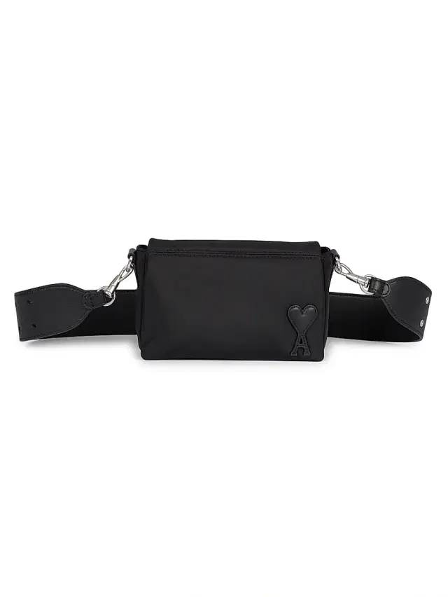 Men's Logo Crossbody Bag - Black