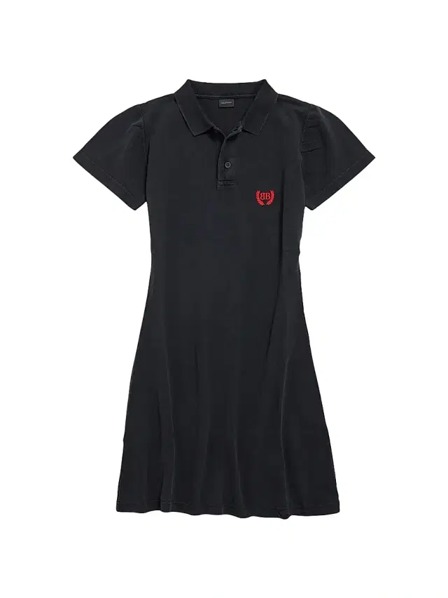 Women's Polo Mini Dress - Black