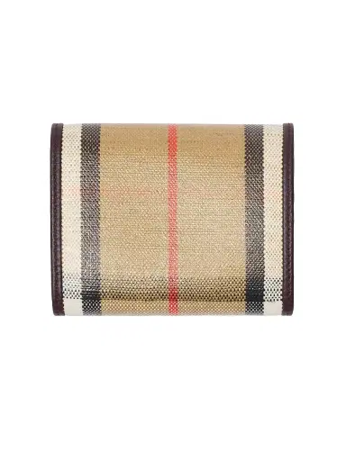 Burberry Women's Highlands Check Foldover Compact Wallet | Thumbnail 3 Burberry Women's Highlands Check Foldover Compact Wallet | Thumbnail 3