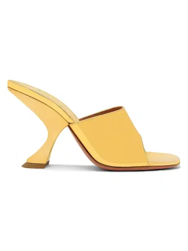 Amina Muaddi Women's Taylor 90MM Leather Mules | Thumbnail 1