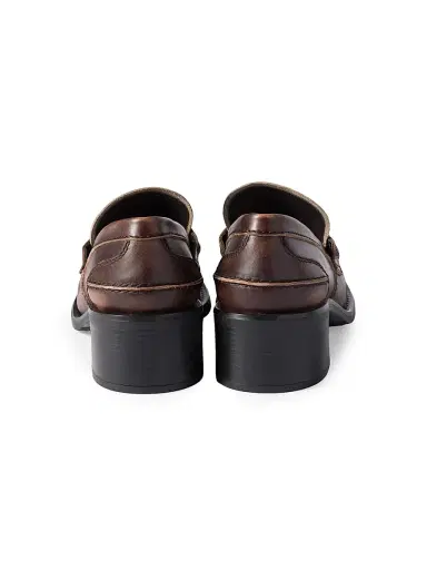 Miu Miu Women's Decò Calf Leather Loafers - Brown | Thumbnail 2