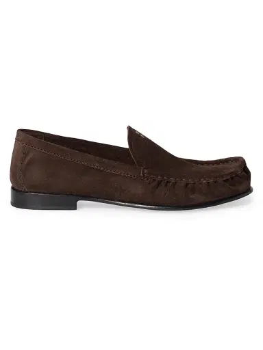 Miu Miu Women's Suede Loafers - Dark Brown - Size 10 | Thumbnail 1