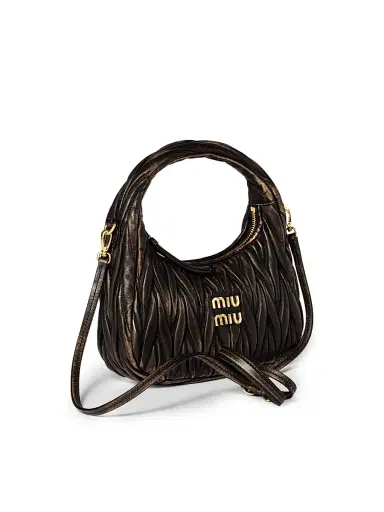 Miu Miu Women's Wander Matelassé Nappa Leather Top Handle Bag | Thumbnail 4 Miu Miu Women's Wander Matelassé Nappa Leather Top Handle Bag | Thumbnail 4