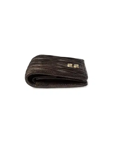 Miu Miu Women's Matelassé Nappa Leather Wallet - Brown | Thumbnail 4 Miu Miu Women's Matelassé Nappa Leather Wallet - Brown | Thumbnail 4