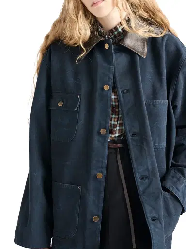 Prada Women's Canvas Blouson Jacket - Blue - Size 4 | Thumbnail 4