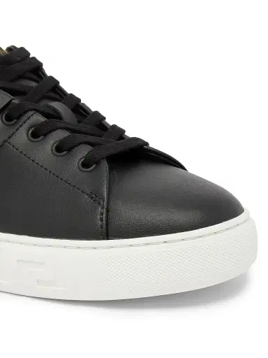 Versace Men's Medusa Nylon Low-Top Sneakers - Black Gold - Size 6 | Thumbnail 5