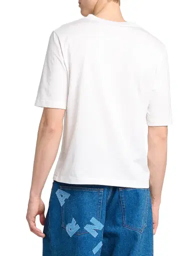 Marni Men's Logo Graphic Crewneck T-Shirt - Lily White - Size 50 | Thumbnail 5 Marni Men's Logo Graphic Crewneck T-Shirt - Lily White - Size 50 | Thumbnail 5