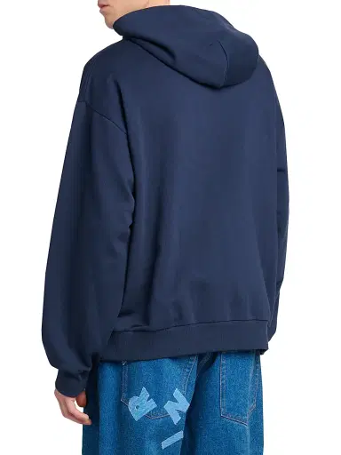 Marni Men's Monolith Logo Cotton Hoodie - Blue Kyanite - Size 46 | Thumbnail 5 Marni Men's Monolith Logo Cotton Hoodie - Blue Kyanite - Size 46 | Thumbnail 5
