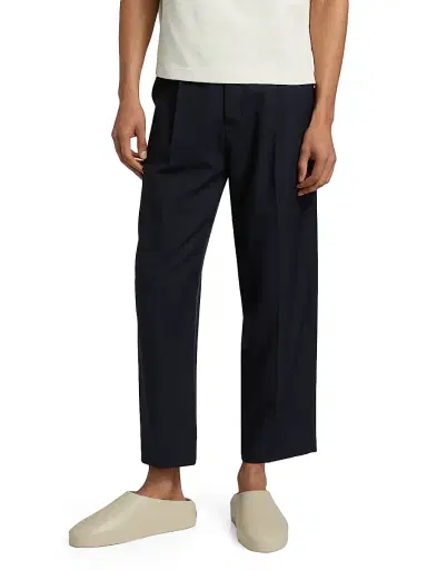 Marni Men's Pleated Tropical Wool Pants - Blue Black - Size 40 | Thumbnail 3 Marni Men's Pleated Tropical Wool Pants - Blue Black - Size 40 | Thumbnail 3