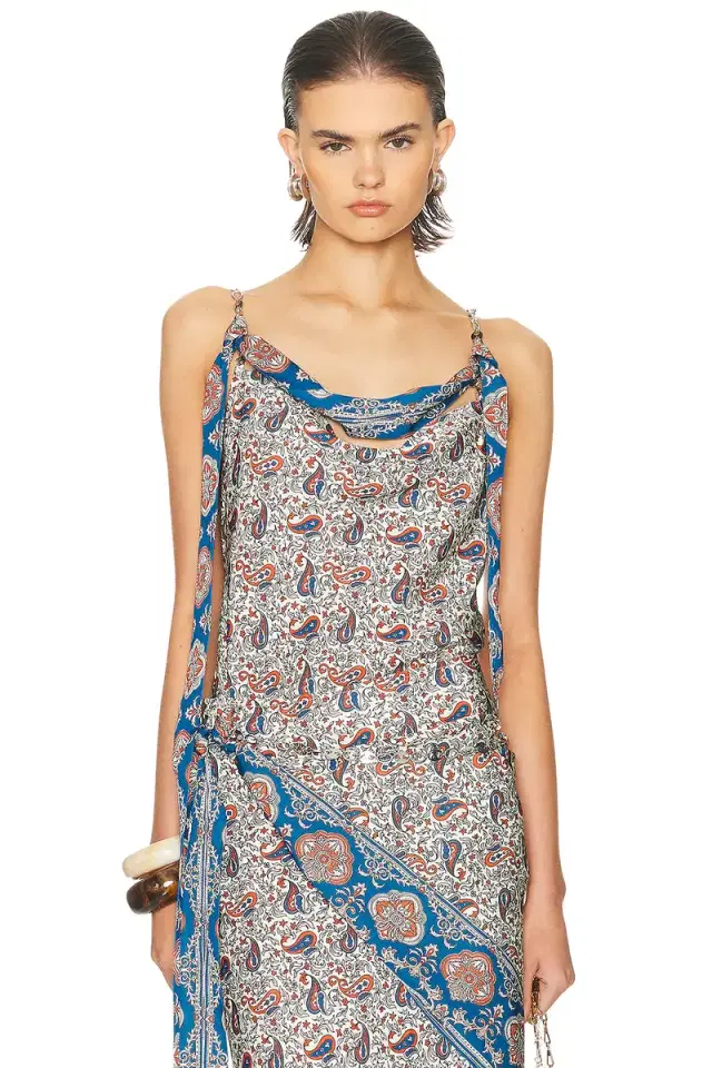 Chain Scarf Top