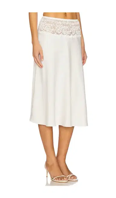 Frankies Bikinis Harper Satin Midi Skirt | Thumbnail 2 Frankies Bikinis Harper Satin Midi Skirt | Thumbnail 2