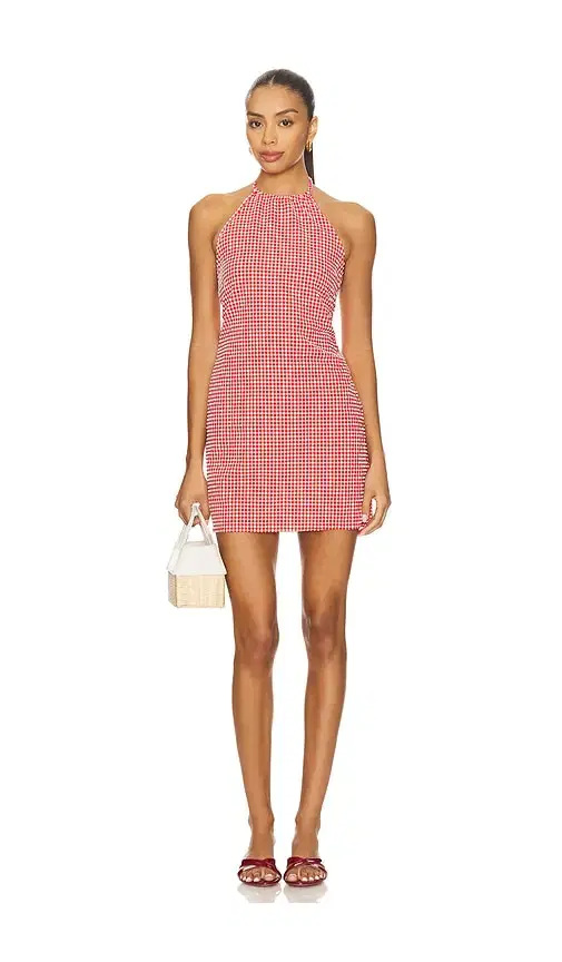 Hunza G Halter Neck Mini Dress