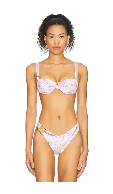 Cin Cin Ariel Ruched Bikini Top | Thumbnail 1
