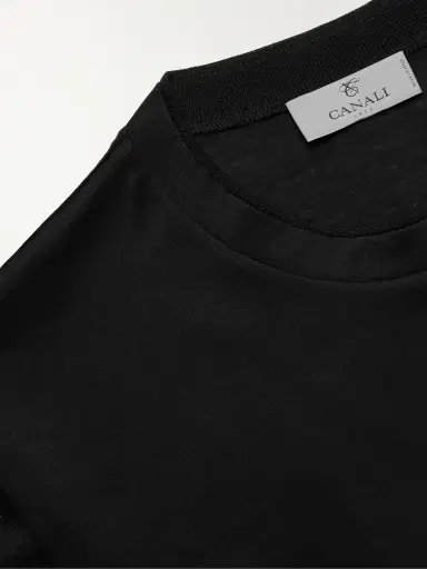 Canali Cotton-Jersey T-Shirt - Men | Thumbnail 5