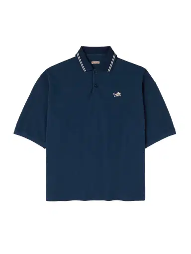 KAPITAL Box Striped Embroidered Cotton-Piqué Polo Shirt - Men | Thumbnail 1