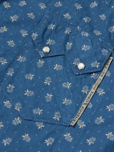 KAPITAL Camp-Collar Cotton-Dobby Shirt - Men | Thumbnail 6 KAPITAL Camp-Collar Cotton-Dobby Shirt - Men | Thumbnail 6