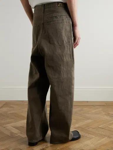 KAPITAL Wide-Leg Studded Jacquard Jeans - Men | Thumbnail 4 KAPITAL Wide-Leg Studded Jacquard Jeans - Men | Thumbnail 4