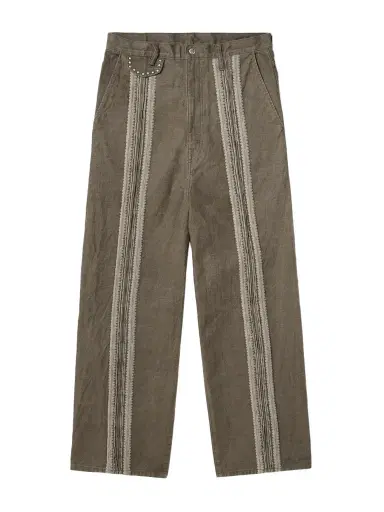 KAPITAL Wide-Leg Studded Jacquard Jeans - Men | Thumbnail 1 KAPITAL Wide-Leg Studded Jacquard Jeans - Men | Thumbnail 1
