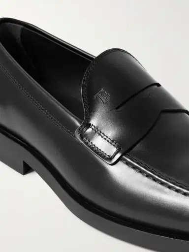 Tod's Glossed-Leather Penny Loafers - Men | Thumbnail 5