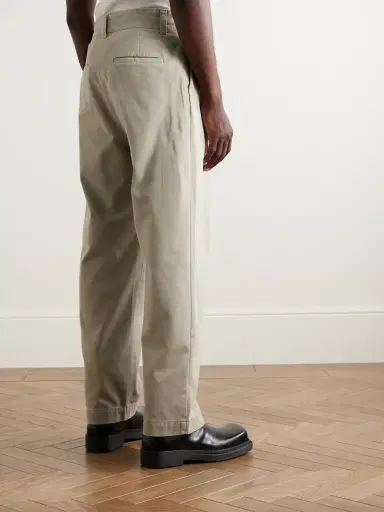 AGOLDE Slater Straight-Leg Pleated Cotton-Twill Trousers - Men | Thumbnail 4 AGOLDE Slater Straight-Leg Pleated Cotton-Twill Trousers - Men | Thumbnail 4