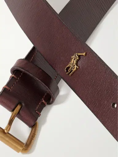 Polo Ralph Lauren 3.5cm Logo-Detailed Leather Belt - Men | Thumbnail 4