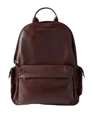 Brunello Cucinelli Leather Backpack - Men | Thumbnail 1 Brunello Cucinelli Leather Backpack - Men | Thumbnail 1