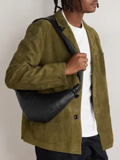Lemaire Croissant Small Full-Grain Leather Messenger Bag - Men | Thumbnail 2