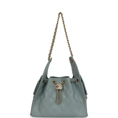 Chanel Chanel Small 25 Hobo Bag Green Caviar Antique Gold Hardware | Thumbnail 6 Chanel Chanel Small 25 Hobo Bag Green Caviar Antique Gold Hardware | Thumbnail 6