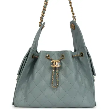 Chanel Chanel Small 25 Hobo Bag Green Caviar Antique Gold Hardware | Thumbnail 1 Chanel Chanel Small 25 Hobo Bag Green Caviar Antique Gold Hardware | Thumbnail 1