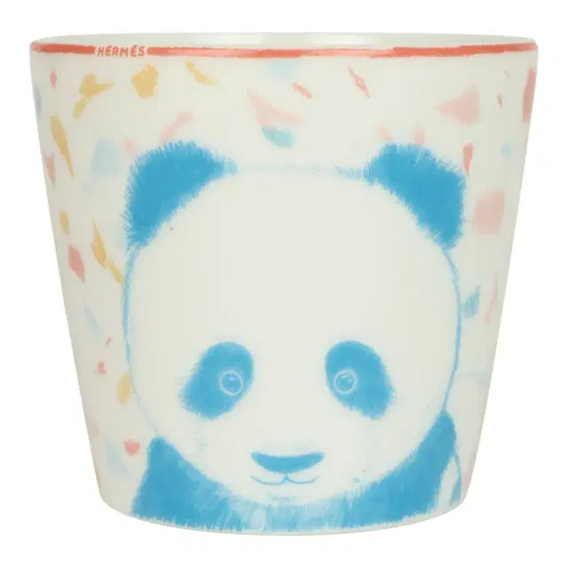 HERMÈS Hermes "Passe-Passe" Multicolored Porcelain Tumbler