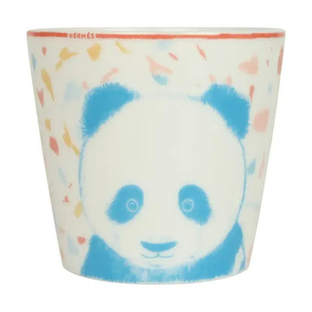 HERMÈS Hermes "Passe-Passe" Multicolored Porcelain Tumbler