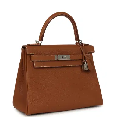 HERMÈS Hermes Kelly Retourne 28 Gold Togo Palladium Hardware | Thumbnail 2
