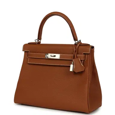 HERMÈS Hermes Kelly Retourne 28 Gold Togo Palladium Hardware | Thumbnail 3
