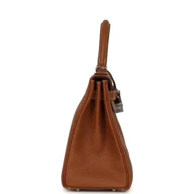 HERMÈS Hermes Kelly Retourne 28 Gold Togo Palladium Hardware | Thumbnail 4