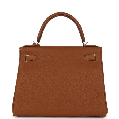 HERMÈS Hermes Kelly Retourne 28 Gold Togo Palladium Hardware | Thumbnail 5